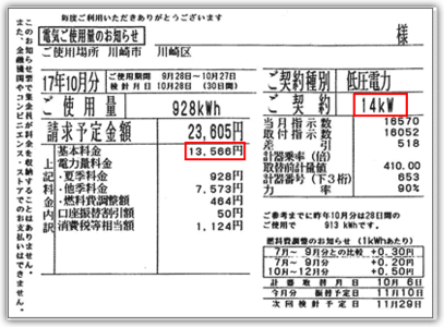 全国の電力会社料金表